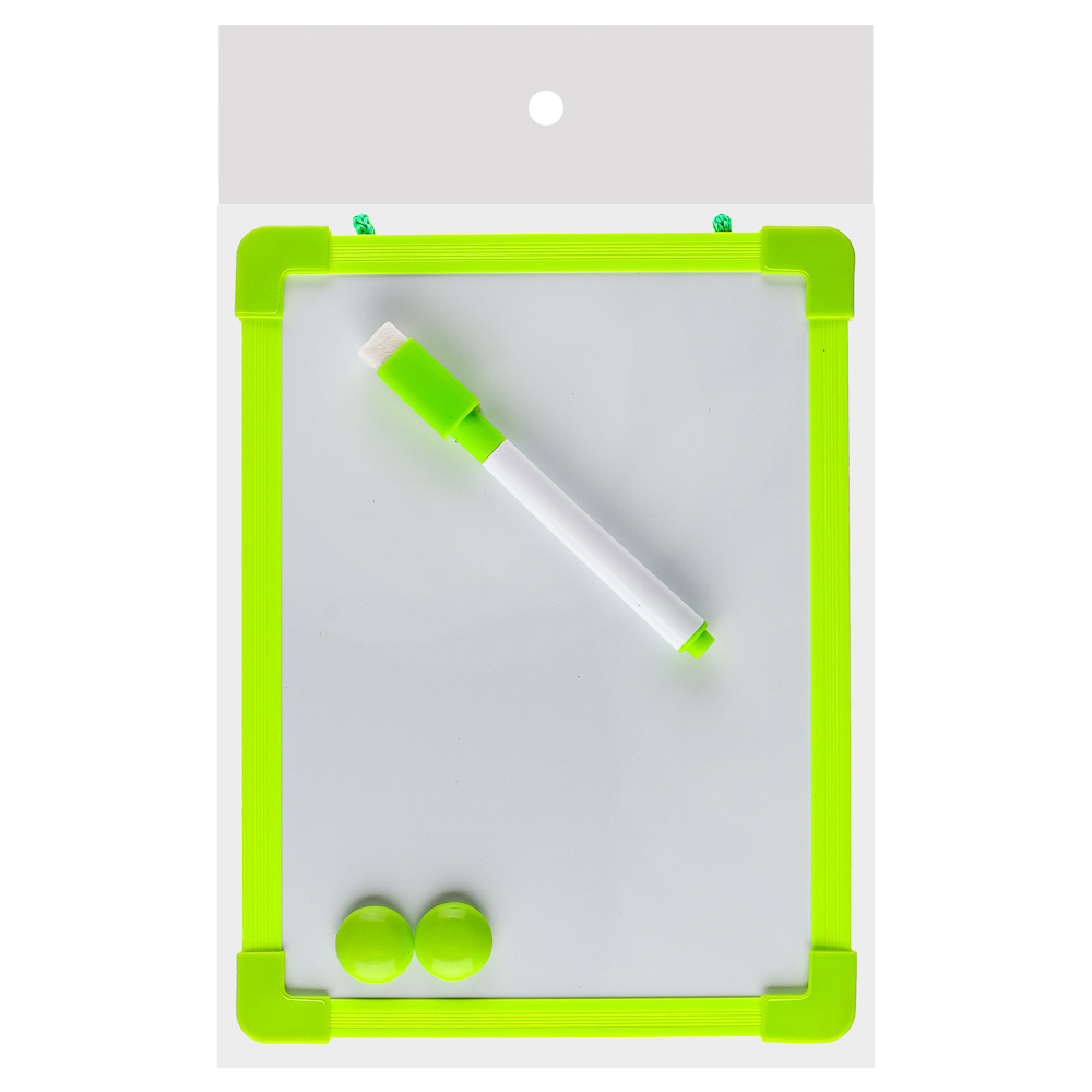 Доска для рисования с маркером, пластик, 20х15см, 4 цвета, арт.№ 284-144