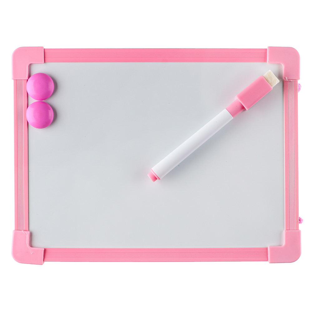 Доска для рисования с маркером, пластик, 20х15см, 4 цвета, арт.№ 284-144