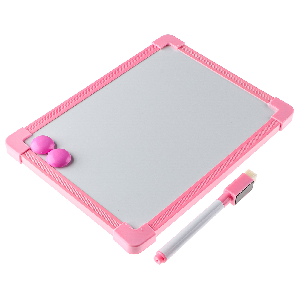 Доска для рисования с маркером, пластик, 20х15см, 4 цвета, арт.№ 284-144