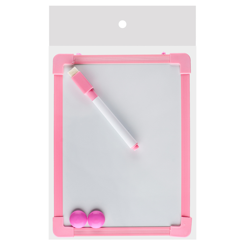 Доска для рисования с маркером, пластик, 20х15см, 4 цвета, арт.№ 284-144