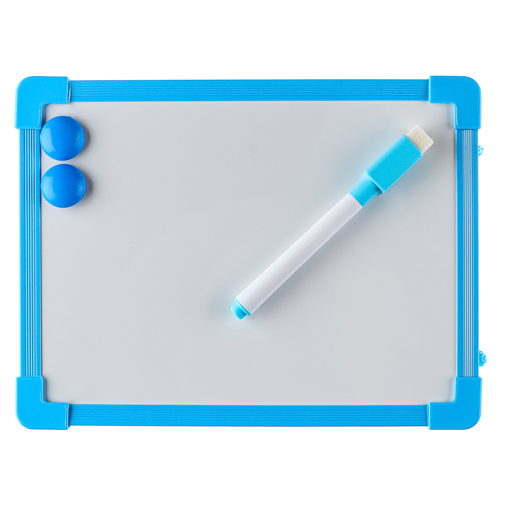 Доска для рисования с маркером, пластик, 20х15см, 4 цвета, арт.№ 284-144