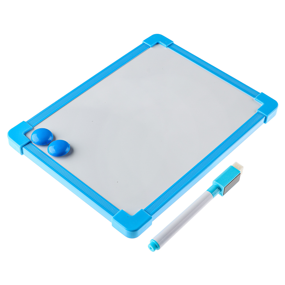 Доска для рисования с маркером, пластик, 20х15см, 4 цвета, арт.№ 284-144