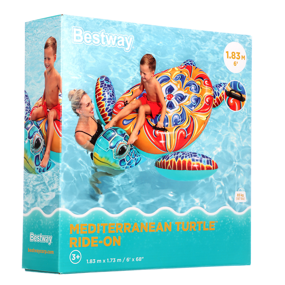 BESTWAY Плотик MEDITERRANEAN TURTLE, 183 x173см, 41523, арт.№ 042-059