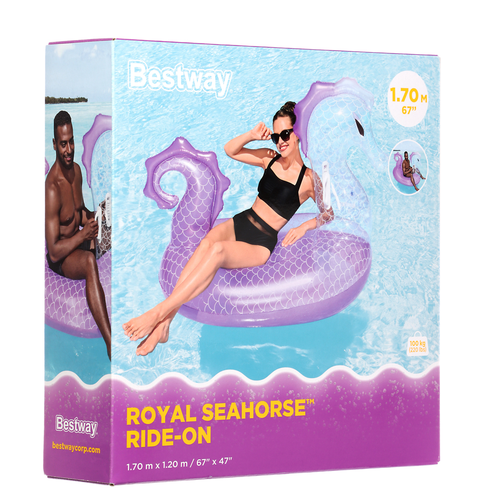 BESTWAY Плотик ROYAL SEAHORSE, 170x120см, 41505, арт.№ 042-060