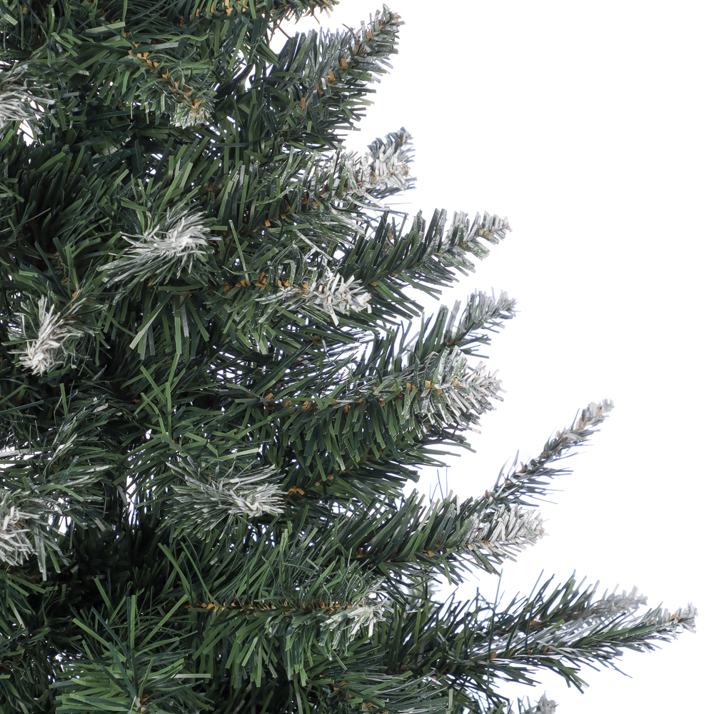 Ель искусственная "Европейская большая" 180 см с белоснежными кончиками, 611 веток, ПВХ, арт.№ 385-439