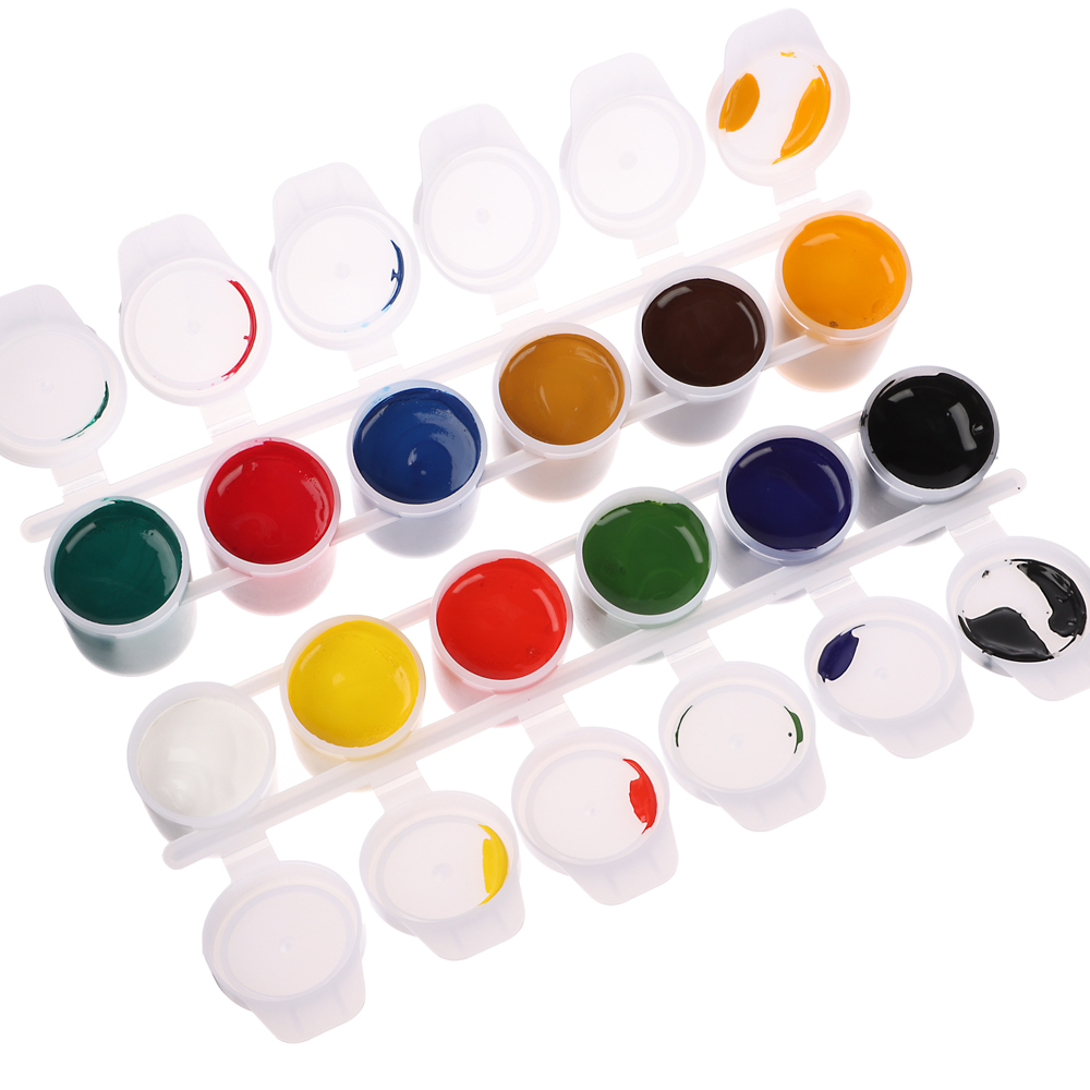 Гуашь 12цв. ЛУЧ "ZOO" баночки по 15мл, скрепленные баночки, 20С 1356-08, арт.№ 231-078