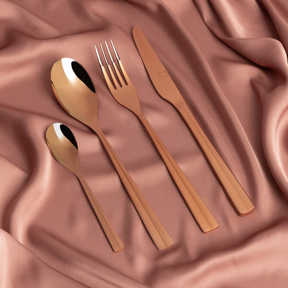 BY COLLECTION Ларре Ложка чайная, 1 пр. на блистере, нерж.сталь 18/10  (white line), арт.№ 815-411