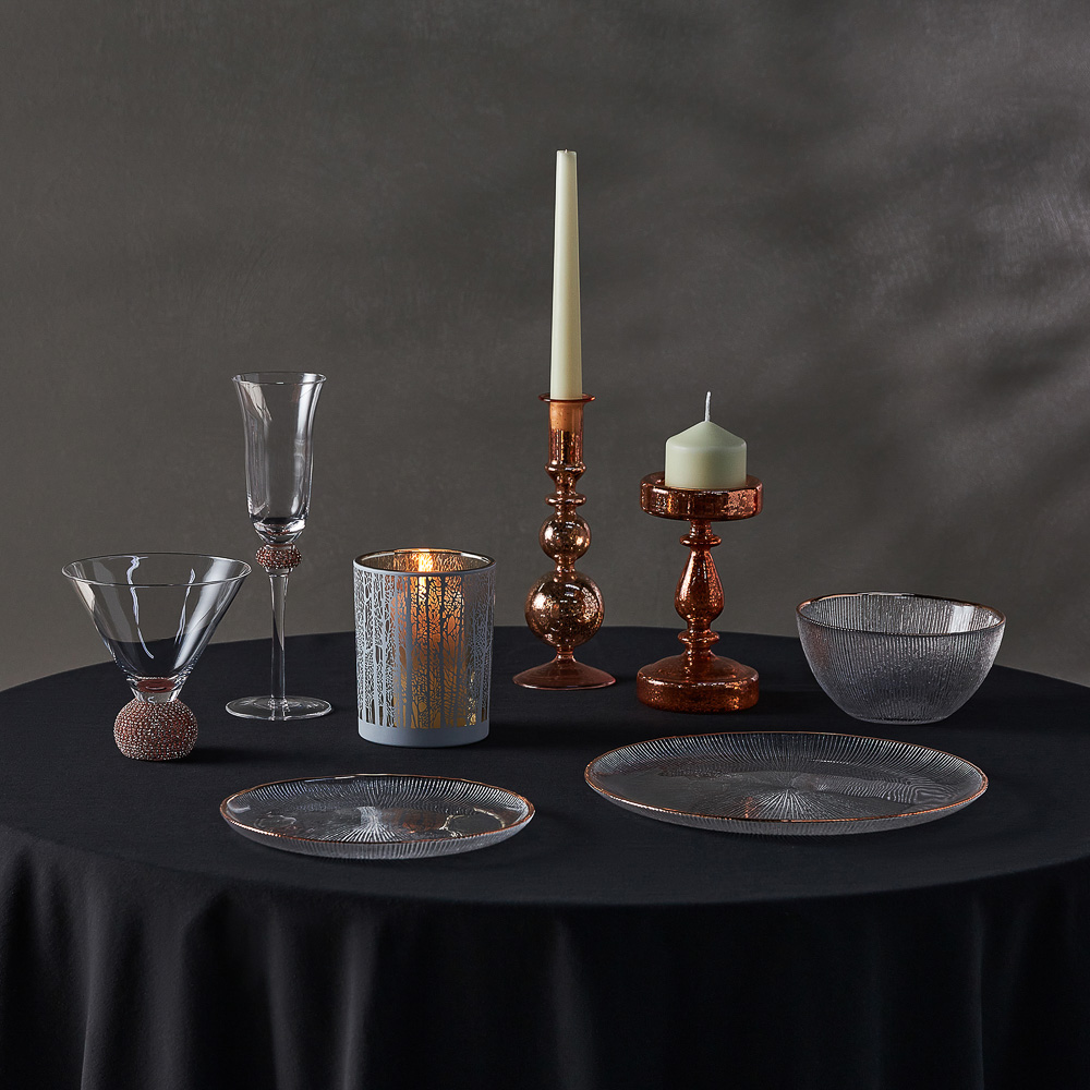 BY COLLECTION White Line Набор бокалов для шампанского, 2шт., 190 мл, 7,5х24 см, стекло, арт.№ 820-857