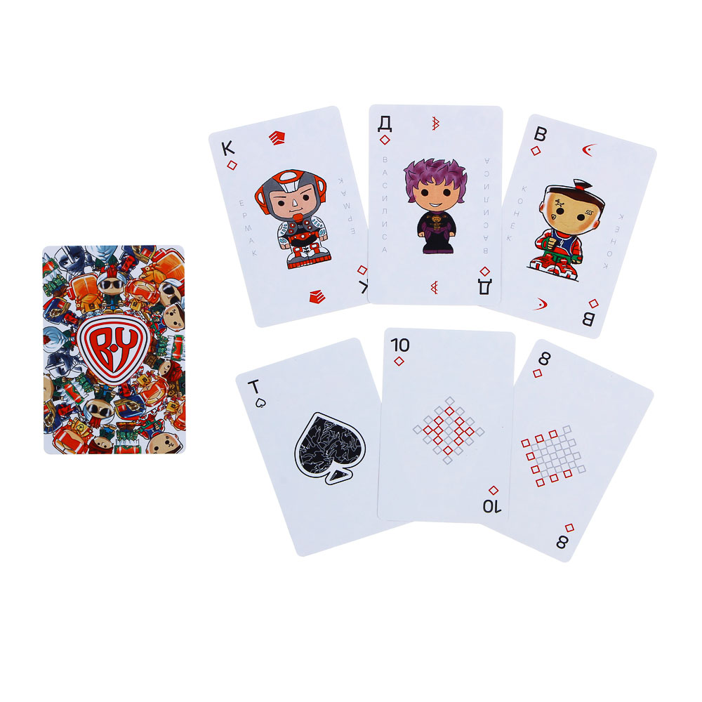 BY Карты игральные 54шт, пластик PVC, 6х9см, арт.№ 897-093