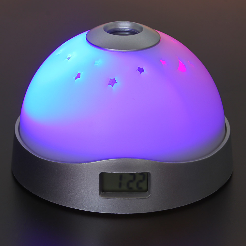 LADECOR CHRONO Будильник с ЖК-цифровым дисплеем, таймер, термометр, с проекцией, ABS, 5x10x10см, арт.№ 529-183