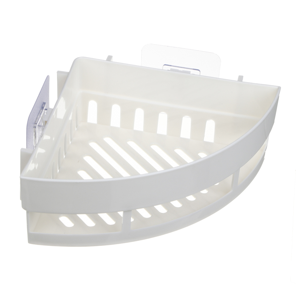 VETTA Classic Полка настенная угловая (малая), пластик, 25x17,5x7 см, молочный, арт.№ 478-279