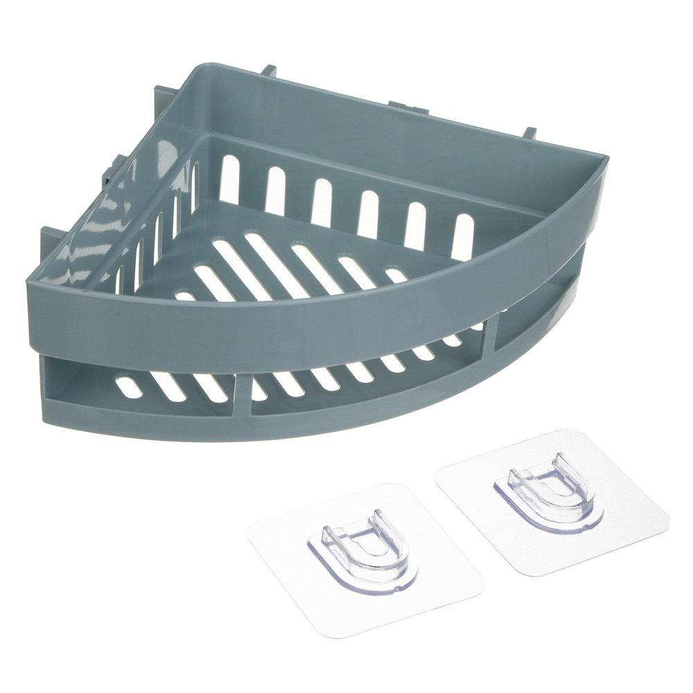 VETTA Classic Полка настенная угловая (малая), пластик, 25x17,5x7 см, оливковый, арт.№ 478-281