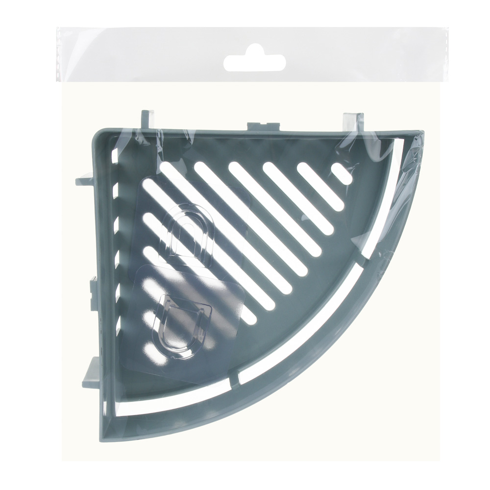 VETTA Classic Полка настенная угловая (малая), пластик, 25x17,5x7 см, оливковый, арт.№ 478-281