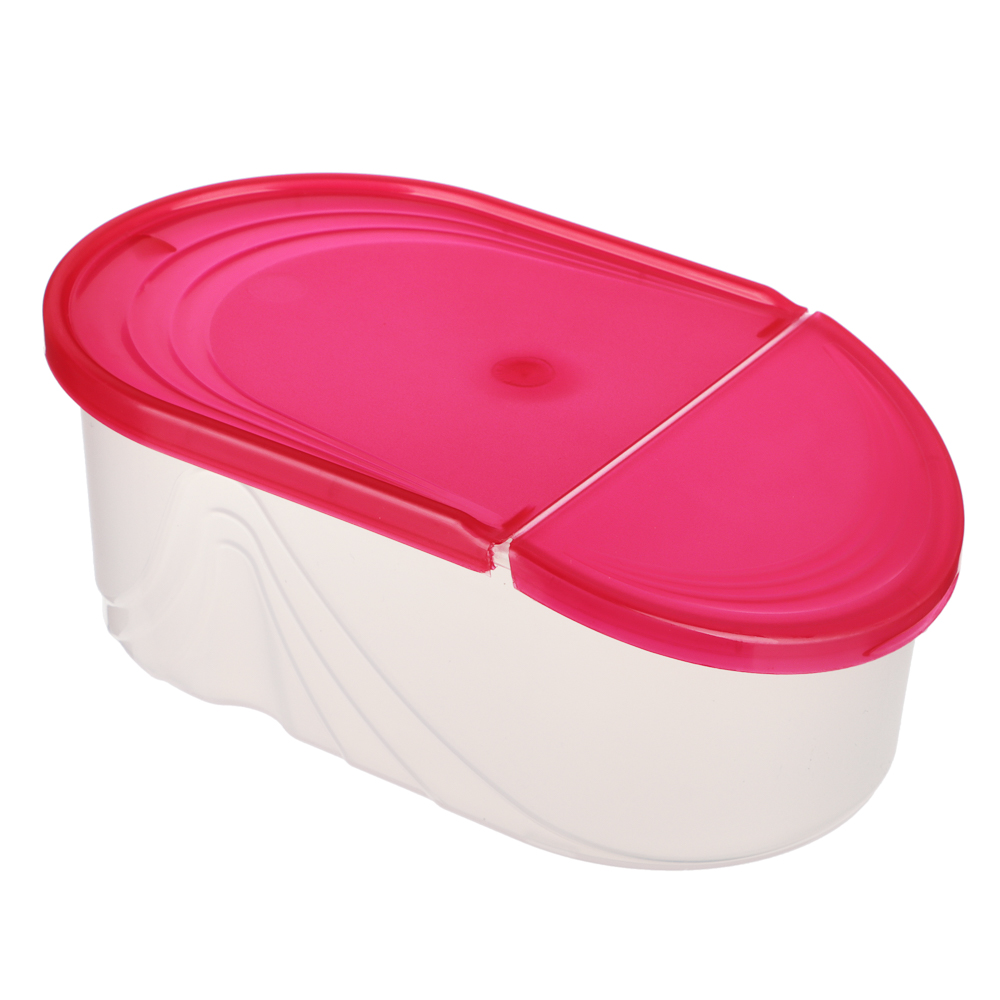 Банка для сыпучих продуктов Wave 0,5л, пластик, 4 цвета, арт.№ 861-368