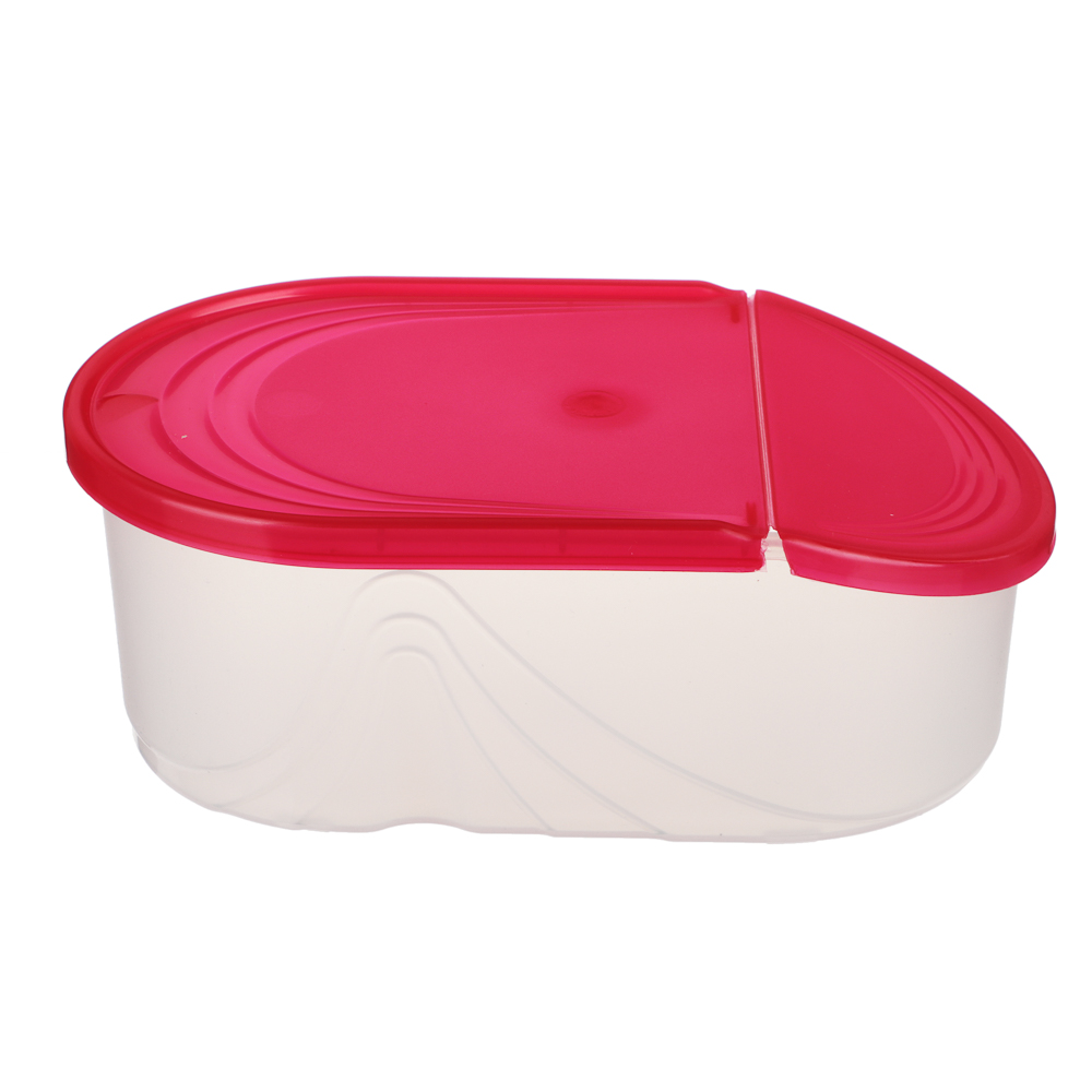 Банка для сыпучих продуктов Wave 0,5л, пластик, 4 цвета, арт.№ 861-368