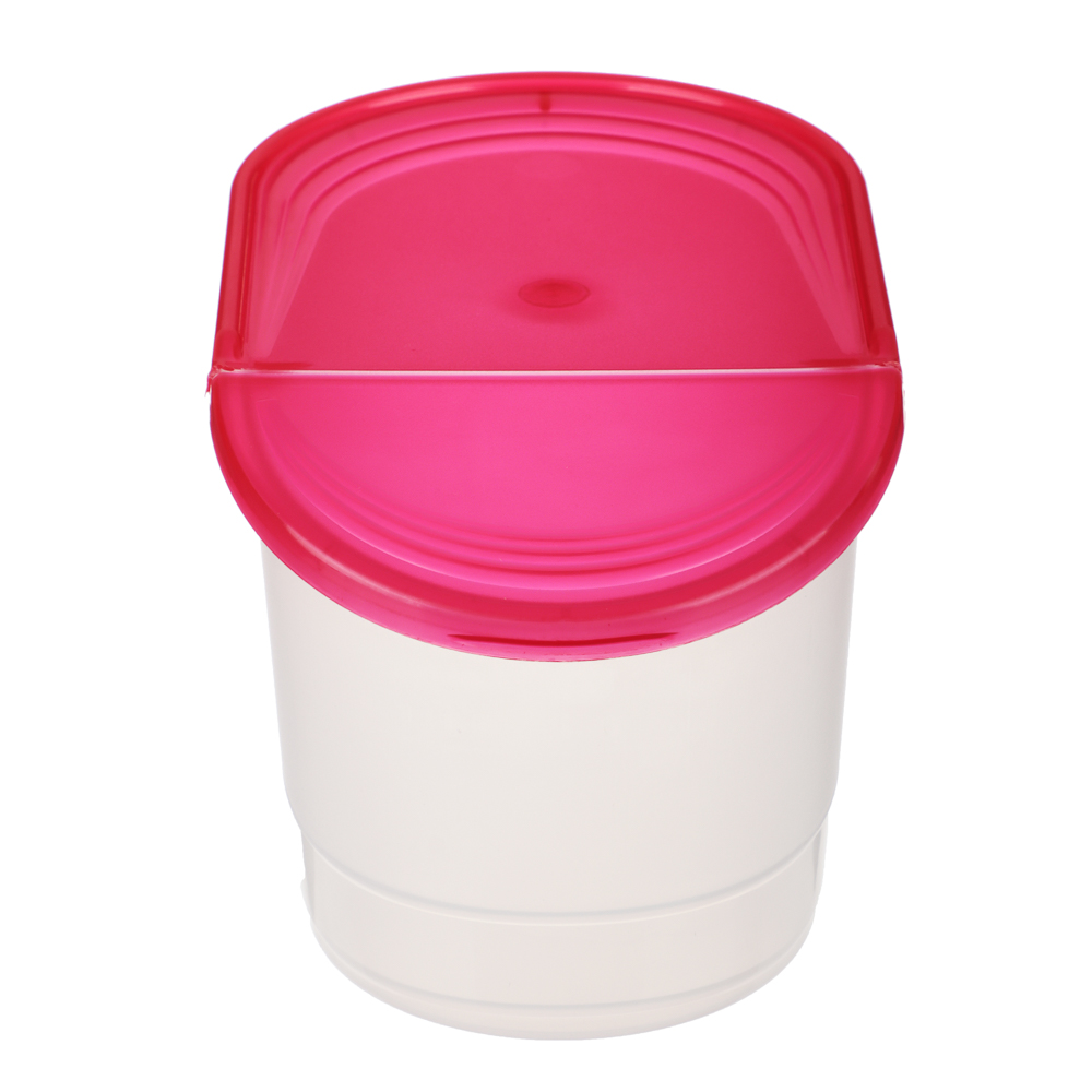 Банка для сыпучих продуктов Wave 1,0л, пластик, 4 цвета, арт.№ 861-369