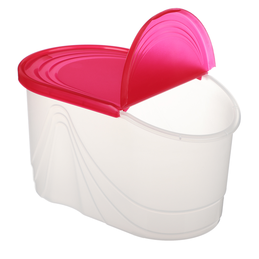 Банка для сыпучих продуктов Wave 1,0л, пластик, 4 цвета, арт.№ 861-369