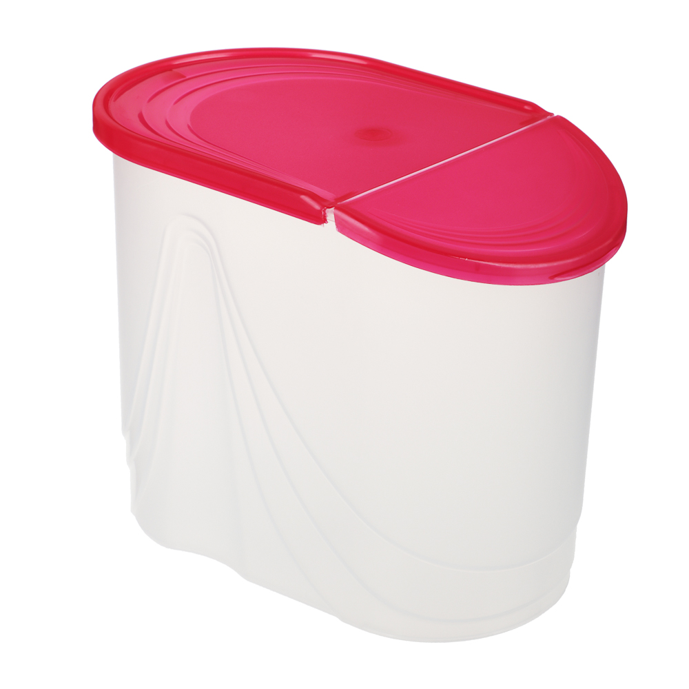 Банка для сыпучих продуктов Wave 1,5л, пластик, 4 цвета, арт.№ 861-370