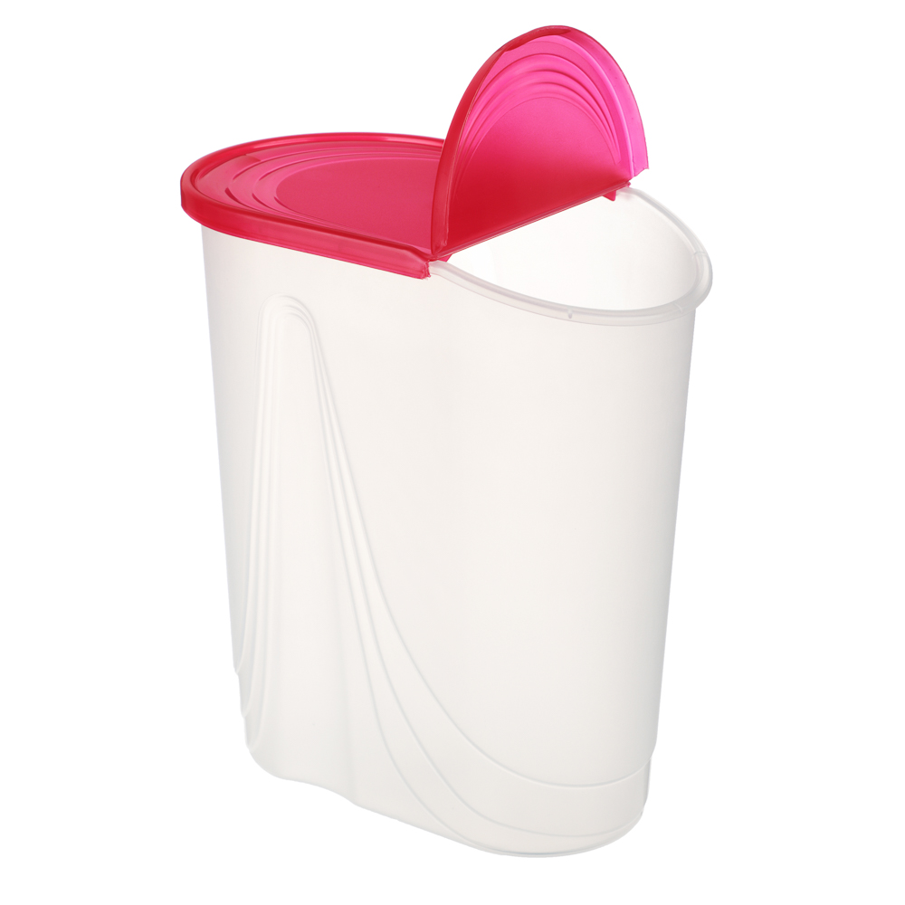 Банка для сыпучих продуктов Wave 2,0л, пластик, 4 цвета, арт.№ 861-371