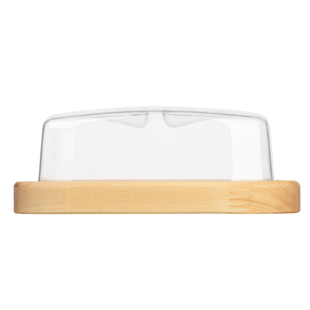 Масленка 18х12х7см, пластик, дерево, арт.№ 861-357