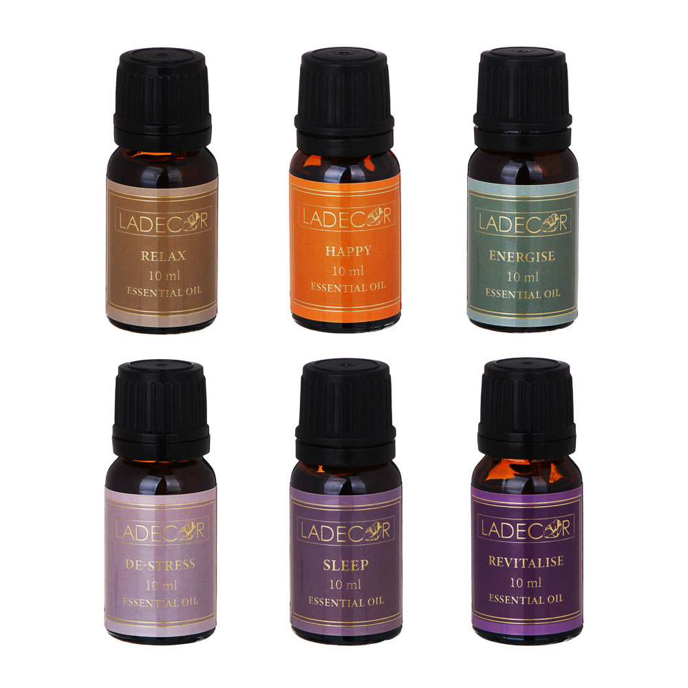 LADECOR Аромамасло 10 мл, антистресс, для сна, расслабляющий, счастье, восстановление, энергия, арт.№ 406-159