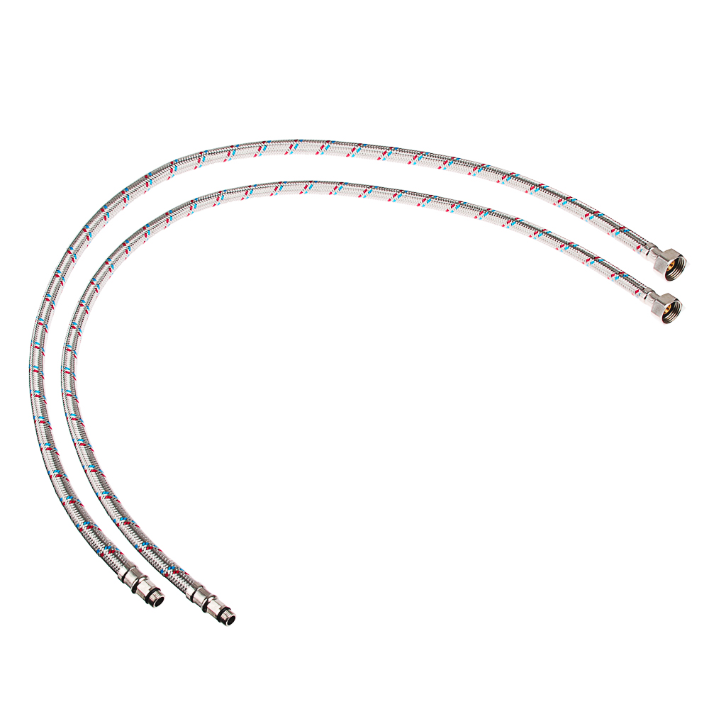 FRESSO Подводка гибкая для смесителя  Г1/2", М10, 100см, 2шт, арт.№ 573-239