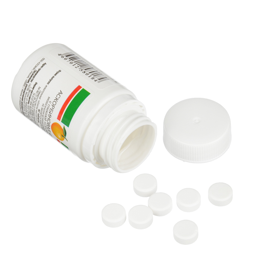 БАД Аскорбиновая кислота с глюкозой, 40 таб., арт.№ 015-051