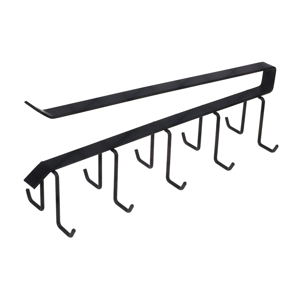 Вешалка подвесная на полку тм VETTA, 26х7см, 10 крючков, металл, арт.№ 481-058