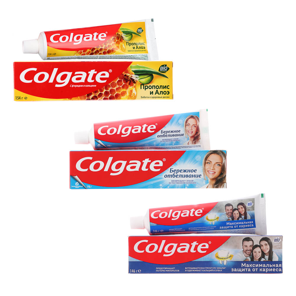 Зубная паста COLGATE, 100мл,3вида, арт.№ 981-028