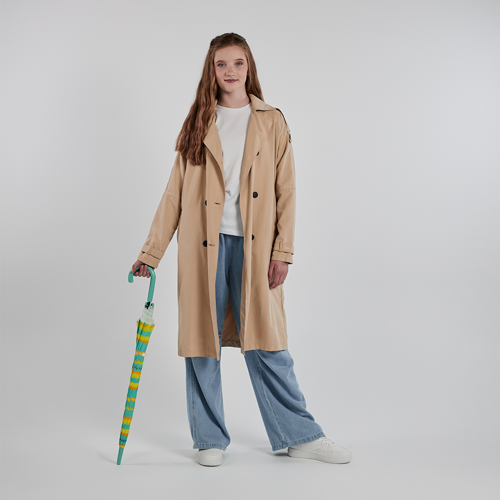 Зонт-трость, универсальный, металл, пластик, ПВХ, 60 см, 8 спиц, банан, RST910, арт.№ 302-386