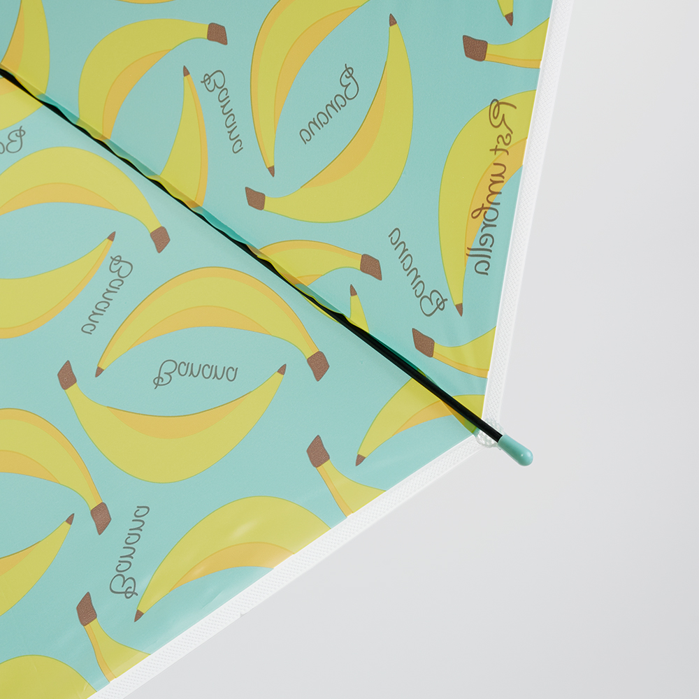 Зонт-трость, универсальный, металл, пластик, ПВХ, 60 см, 8 спиц, банан, RST910, арт.№ 302-386