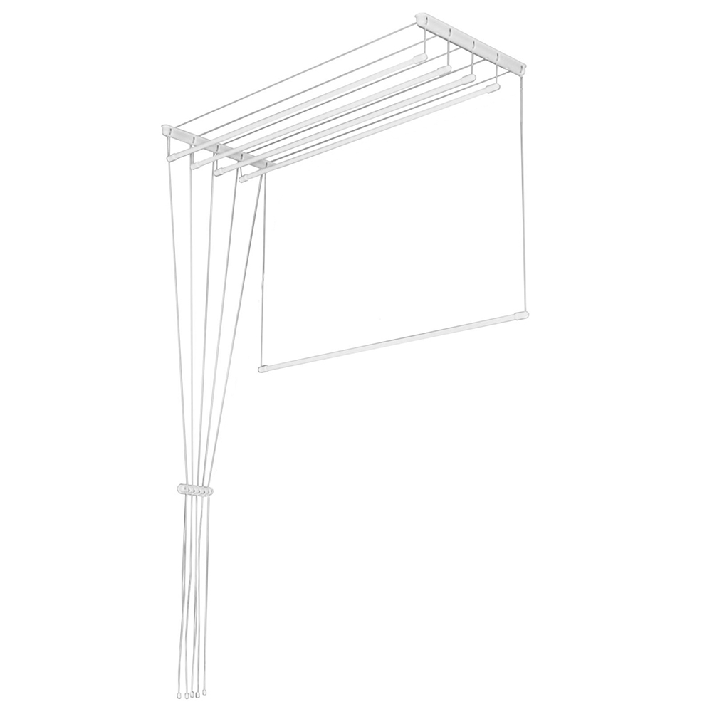Сушилка для белья потолочная Лиана 1,5м, 5 линий, белая, арт.№ 452-031