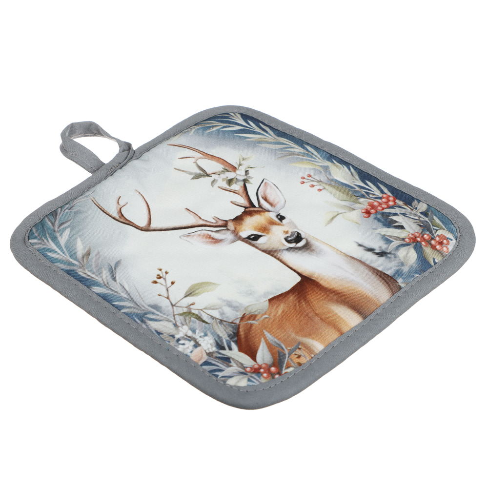 PROVANCE Нордик Прихватка, 18х18см, 100% хлопок, олень, арт.№ 492-287