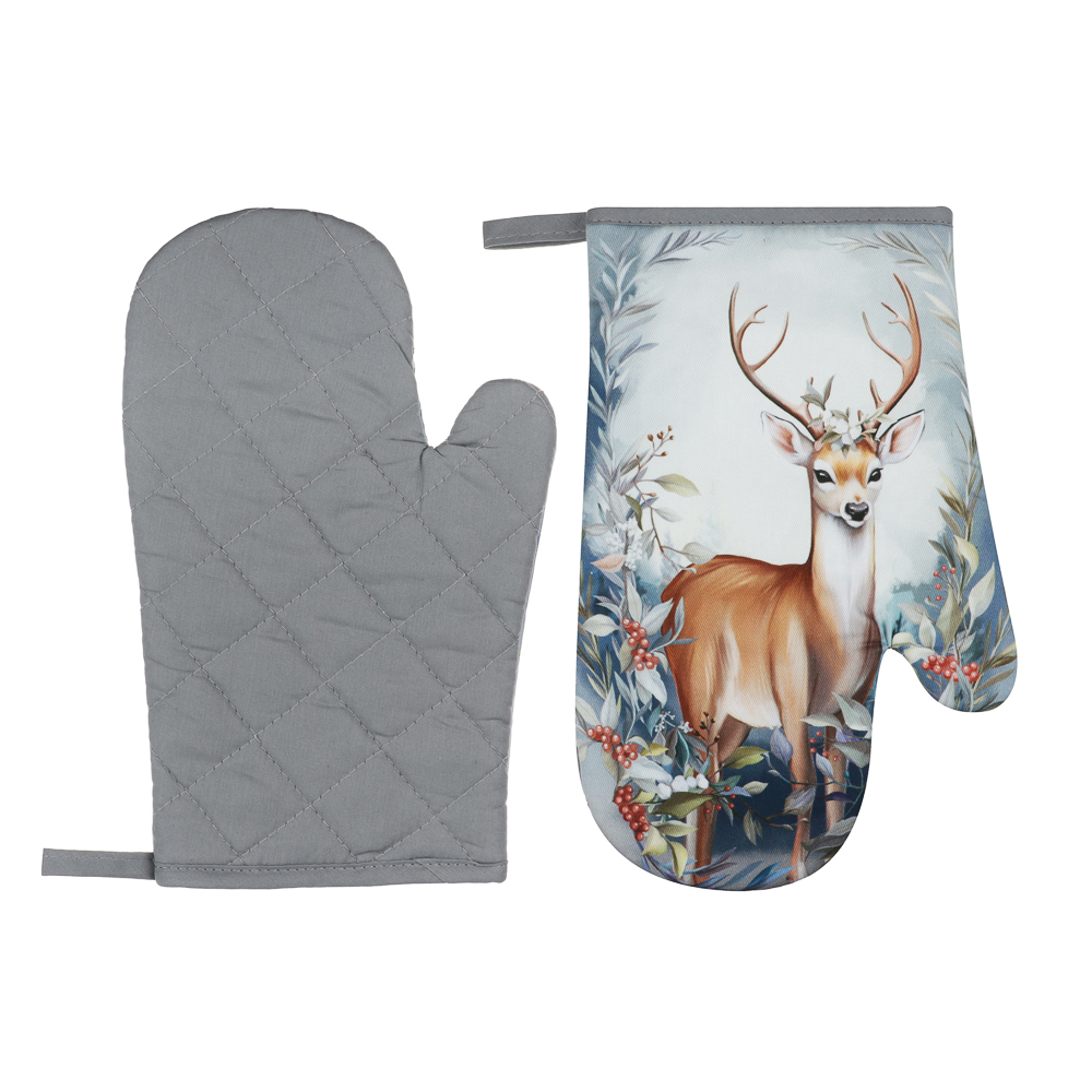 PROVANCE Нордик Прихватка-варежка, 18х28см, 100% хлопок, олень, арт.№ 492-288