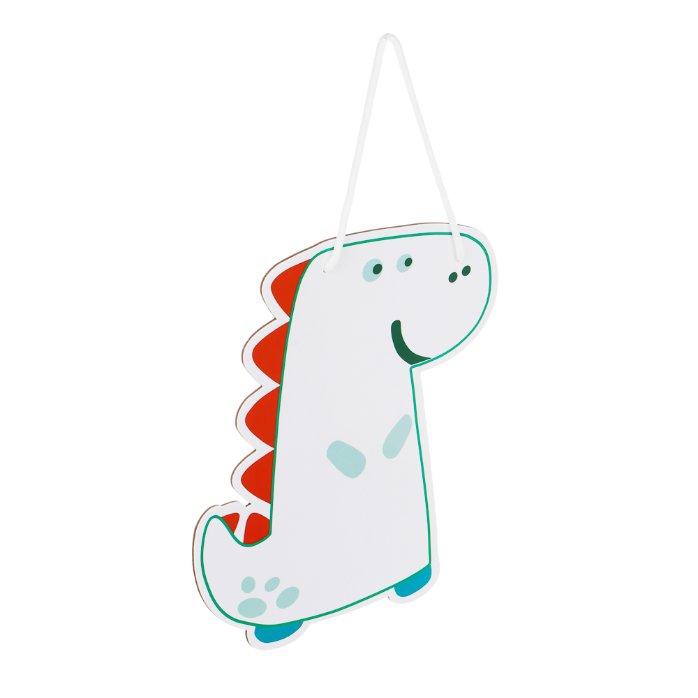 ЯЩЕРЫ Доска маркерная фигурная, в форме ящера, 28,5х25 см, с ручкой, картон, арт.№ 524-230