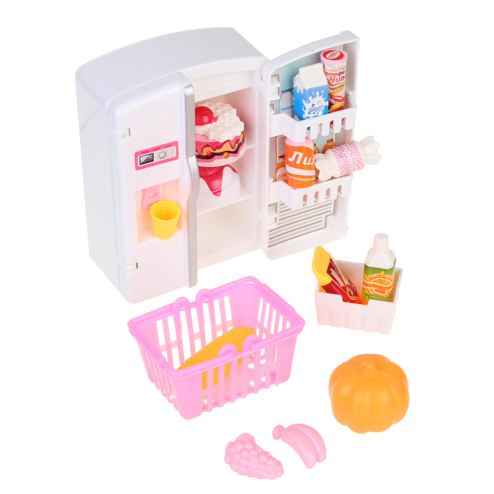 ИГРОЛЕНД Набор игровой, холодильник с продуктами, 24x6,8x24 см, ABS, арт.№ 294-199