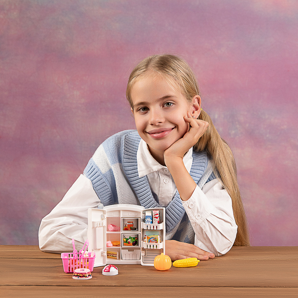 ИГРОЛЕНД Набор игровой, холодильник с продуктами, 24x6,8x24 см, ABS, арт.№ 294-199