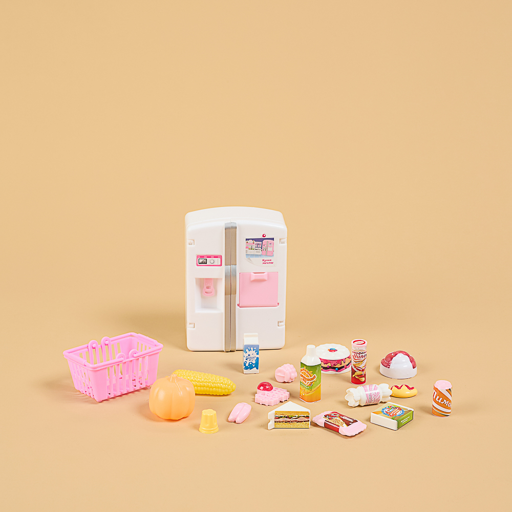 ИГРОЛЕНД Набор игровой, холодильник с продуктами, 24x6,8x24 см, ABS, арт.№ 294-199
