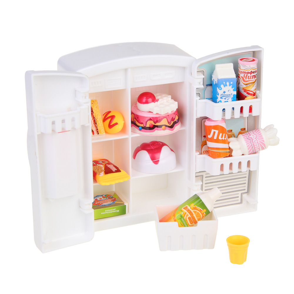 ИГРОЛЕНД Набор игровой, холодильник с продуктами, 24x6,8x24 см, ABS, арт.№ 294-199