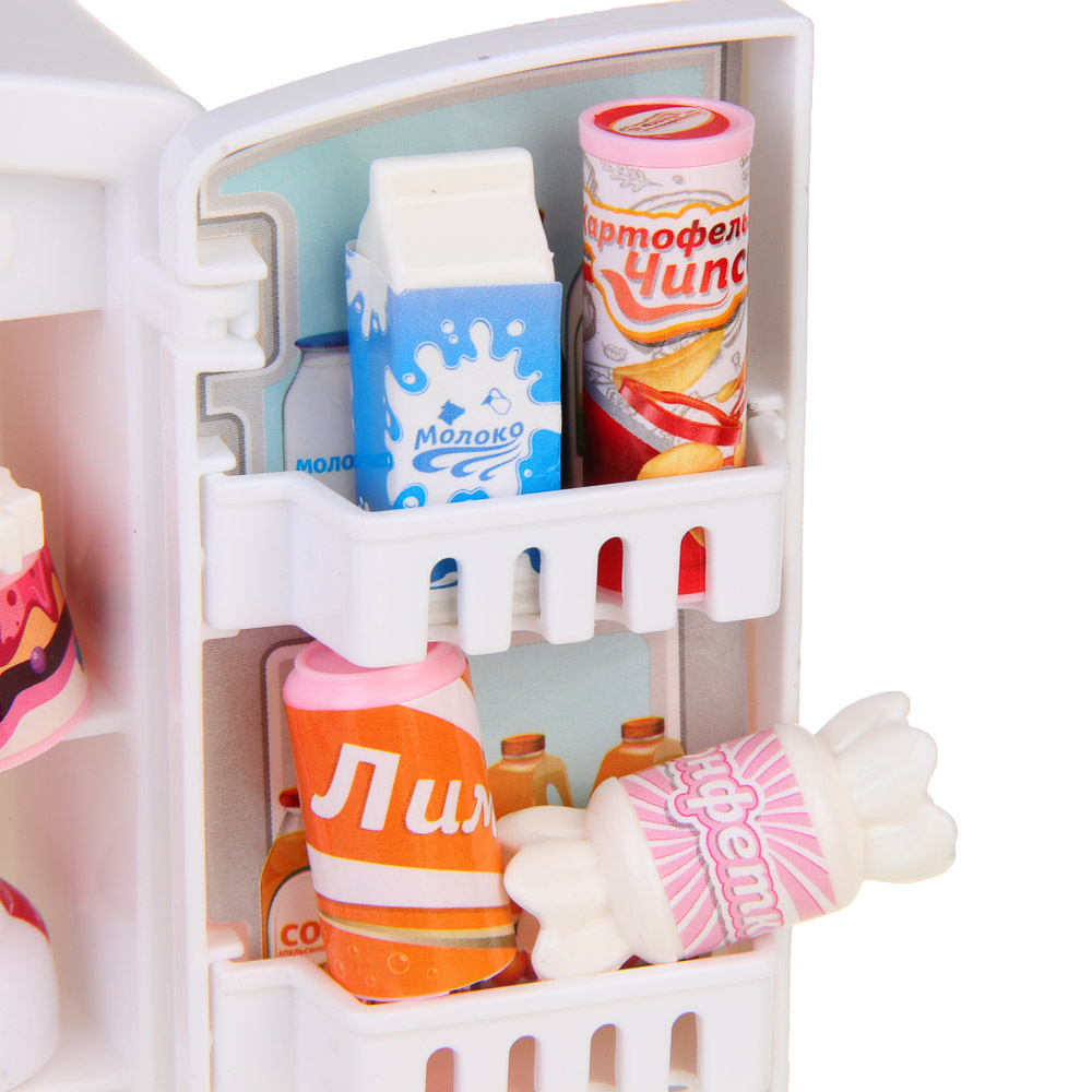 ИГРОЛЕНД Набор игровой, холодильник с продуктами, 24x6,8x24 см, ABS, арт.№ 294-199