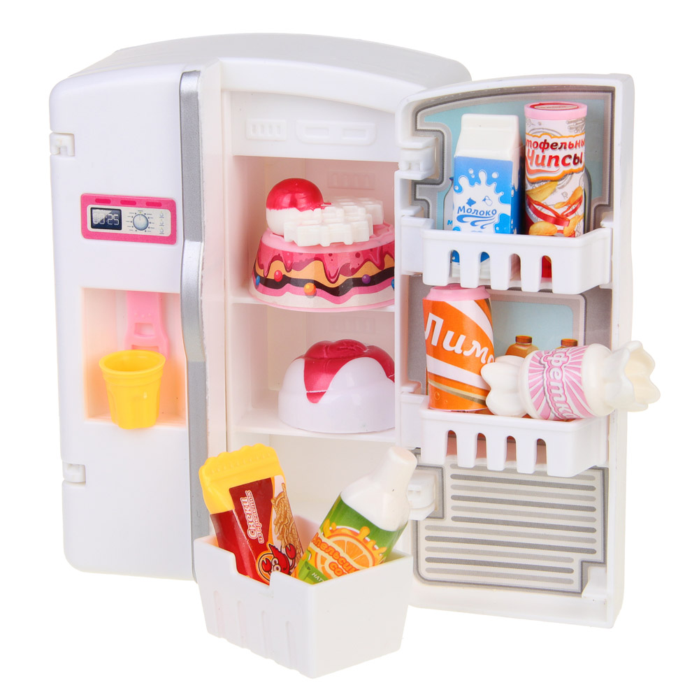 ИГРОЛЕНД Набор игровой, холодильник с продуктами, 24x6,8x24 см, ABS, арт.№ 294-199