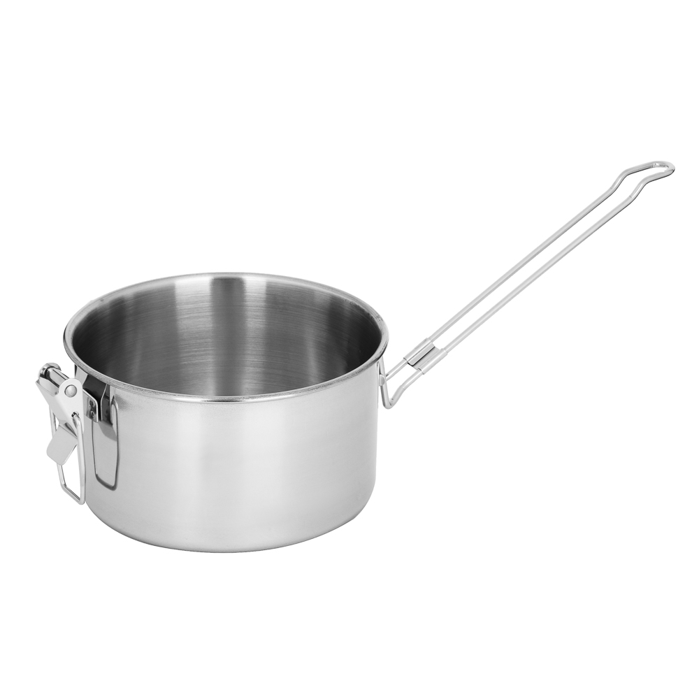 РУССО ТУРИСТО Набор посуды 3 пр. (кастрюля 850мл + кастрюля 350мл + крышка), нерж.сталь, арт.№ 123-033