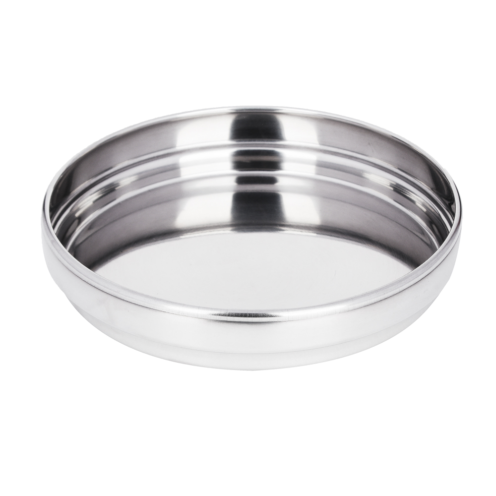 РУССО ТУРИСТО Набор посуды 3 пр. (кастрюля 850мл + кастрюля 350мл + крышка), нерж.сталь, арт.№ 123-033