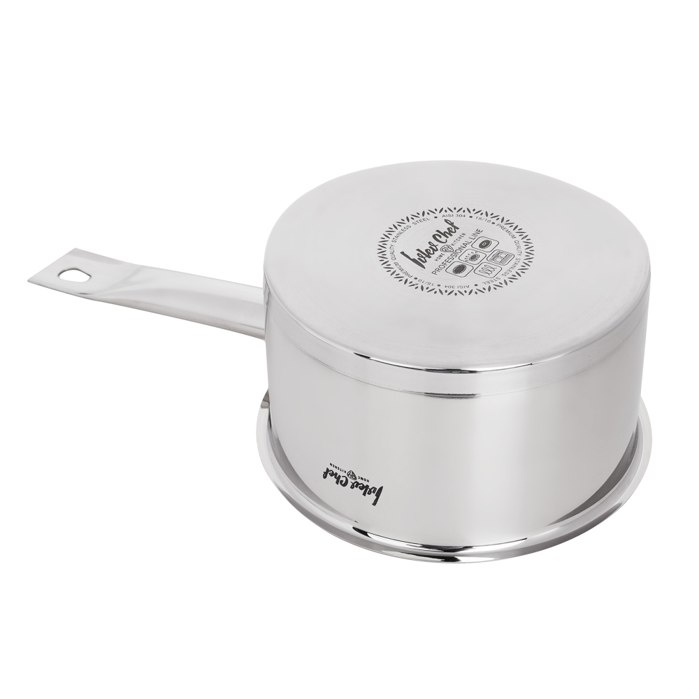 Ivlev Chef Royal Ковш 16х9см 1,8л, со стекл. крышкой, индукция, нерж.сталь 18/10, арт.№ 822-218