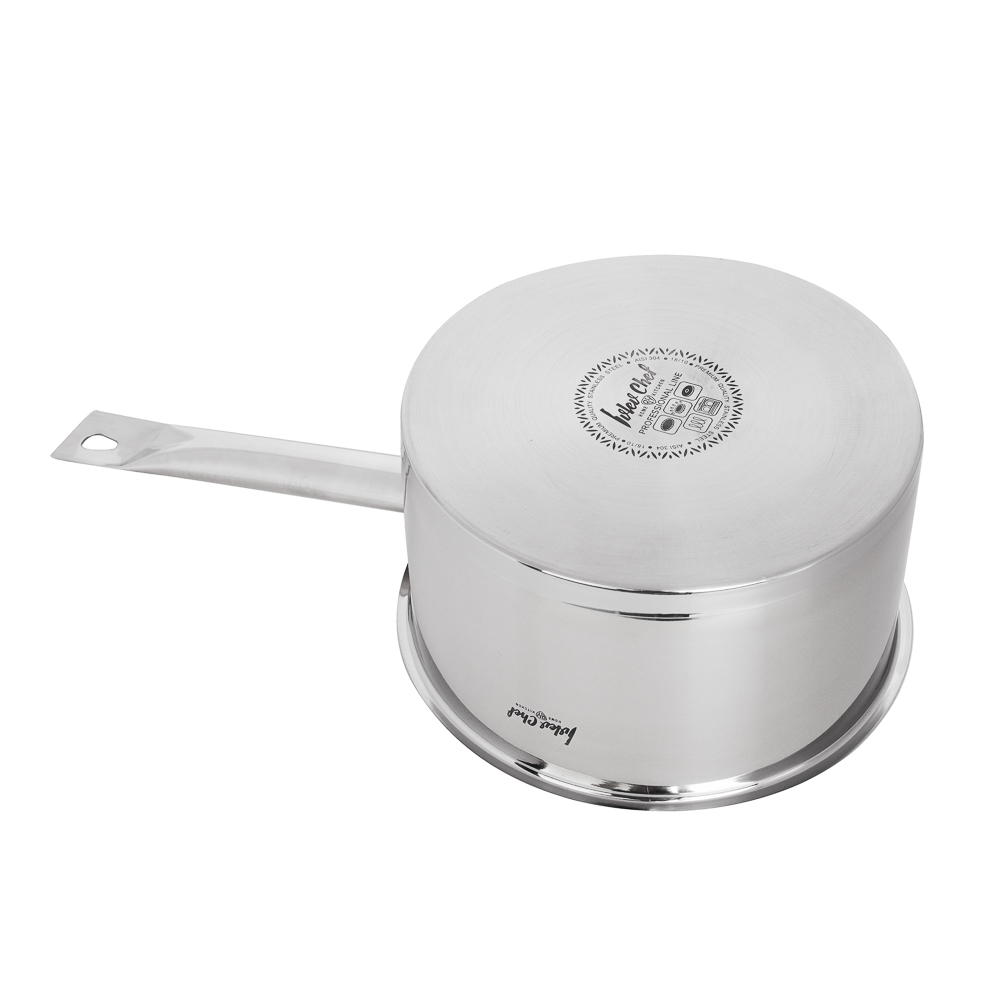 Ivlev Chef Royal Ковш 20х11см 3,4л, со стекл. крышкой, индукция, нерж.сталь 18/10, арт.№ 822-220