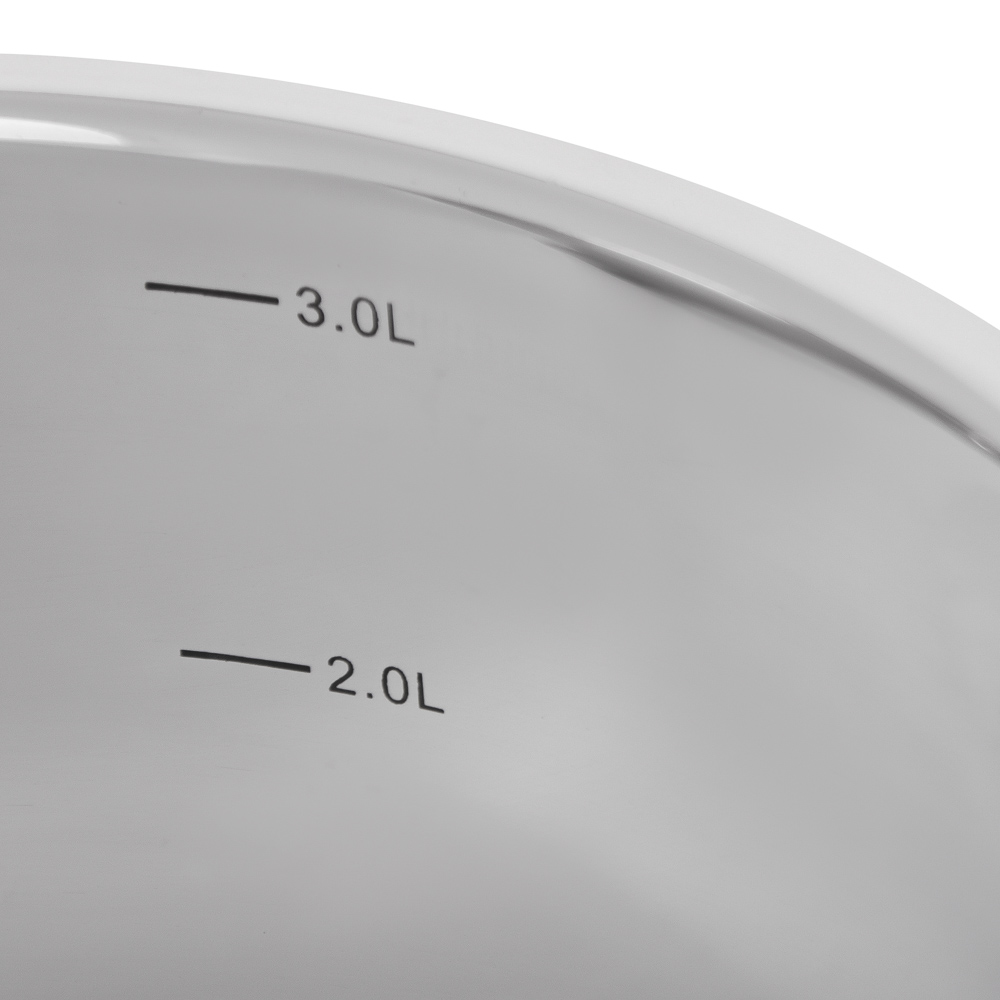 Ivlev Chef Royal Кастрюля 20х11см 3,4л, со стекл. крышкой, индукция, нерж.сталь 18/10, арт.№ 822-221