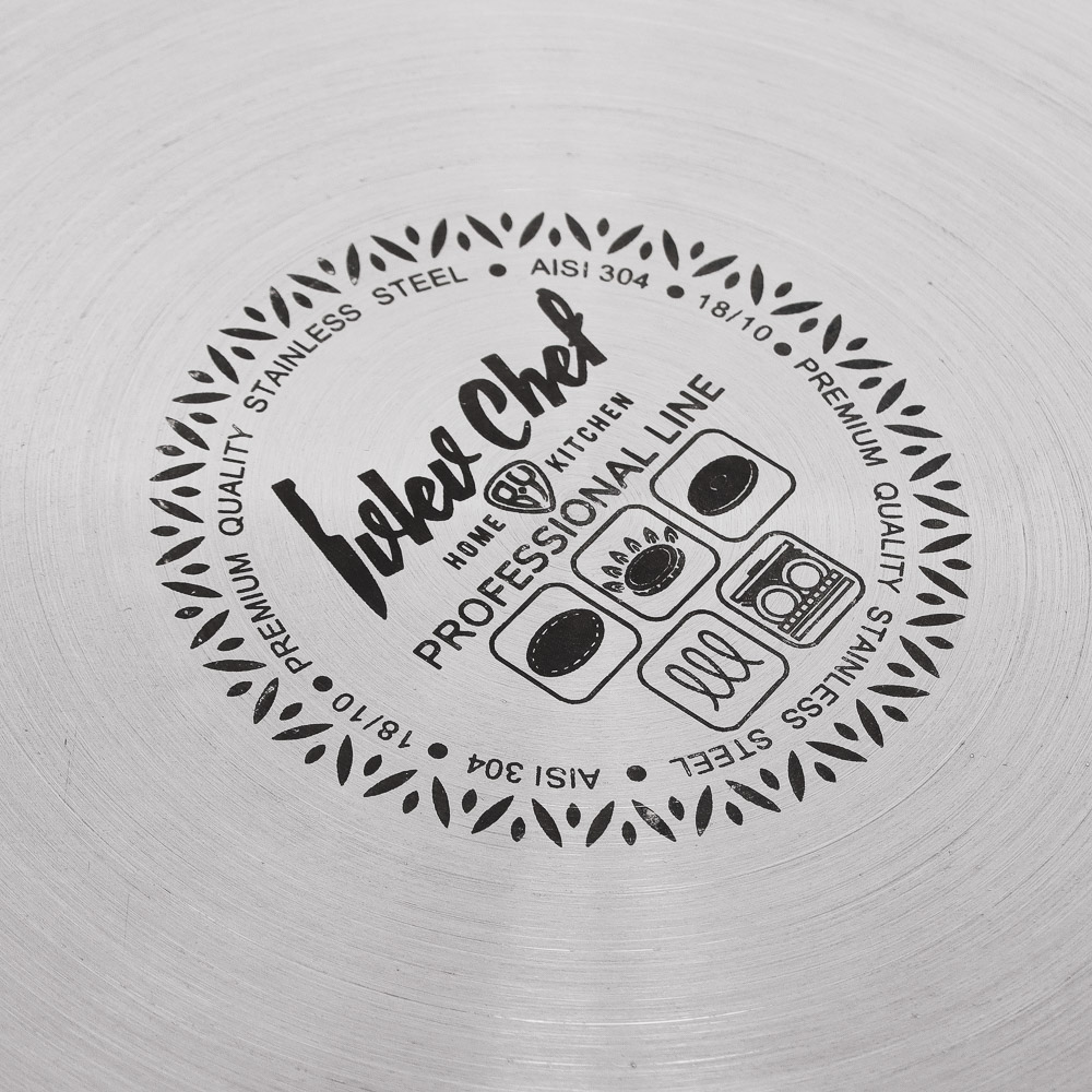 Ivlev Chef Royal Сотейник 26х7см 3,7л, со стекл. крышкой, индукция, нерж.сталь 18/10, арт.№ 822-224