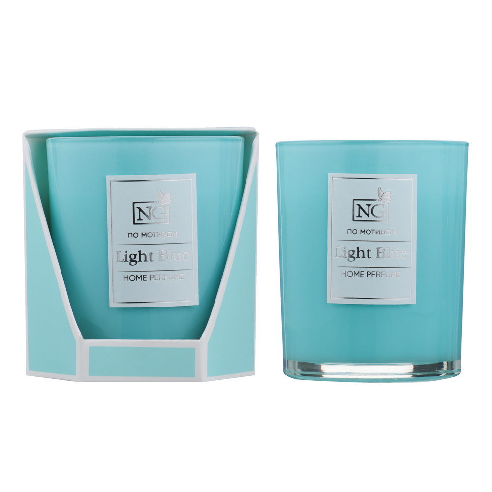 NEW GALAXY Ароматизированная свеча Home perfume 140гр. Light Blue, арт.№ 778-225