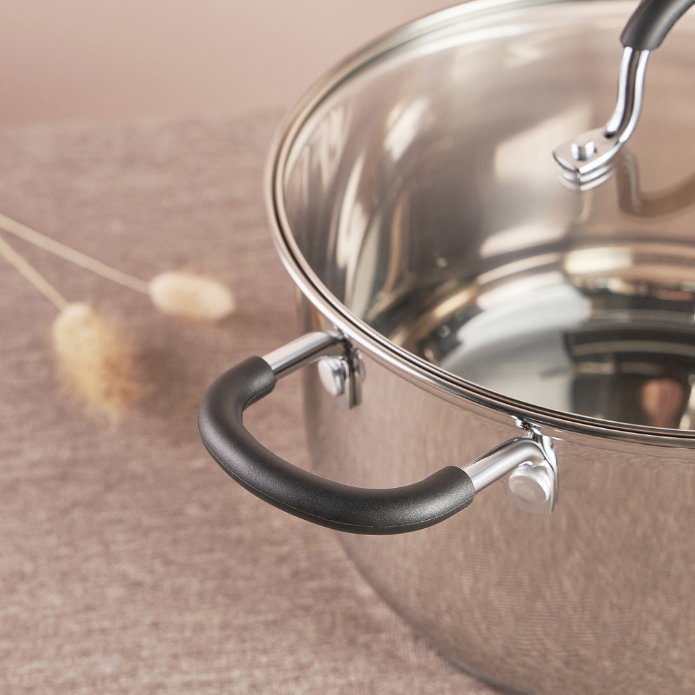 SATOSHI Альбер Кастрюля 24х13,5см, 5,9л, со стекл. крышкой, индукция, арт.№ 822-215