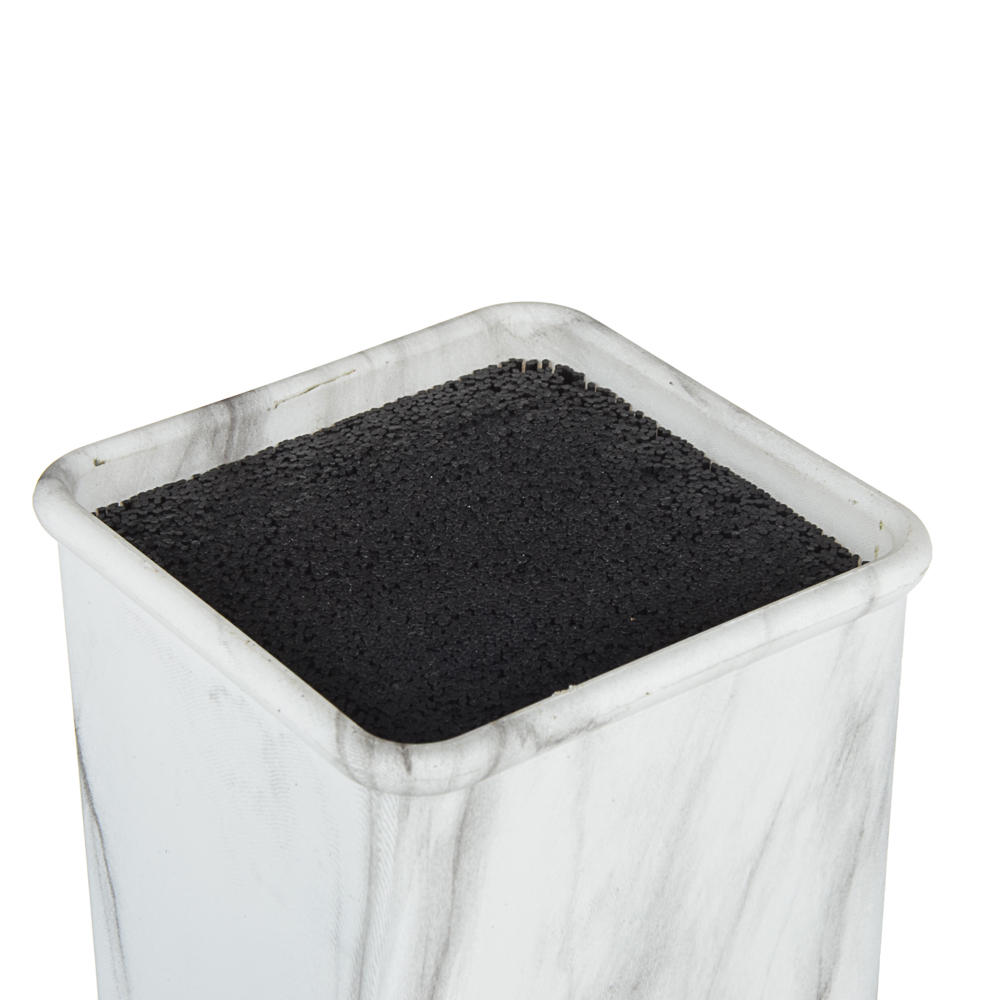 SATOSHI Мрамор Подставка для ножей 10x10x22,5см, полипропиленовые разделители, арт.№ 803-308